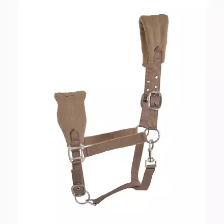 Riimu Emma nylon pehmusteilla taupe Hansbo Sport - Hevosen nylonriimut - 034703 - 1