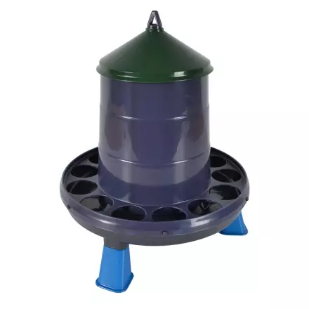Ruokinta-automaatti 2 kg jalallinen kierrätysmuovia monivärinen Gaun - Kotieläinten ruokinta-astiat ja ämpärit - 023763 - 1