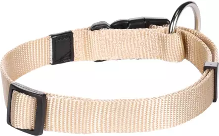 Säädettävä panta pistolukolla Ziggi nylon beige Flamingo - Koiran pika- ja pistolukkopannat - 057663 - 2