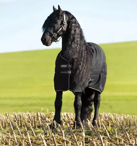 Talliloimi Rambo 1000D 100g Black/Thunderstorm Grey & Silver Horseware - Hevosen toppatalliloimet - 059563 - 2