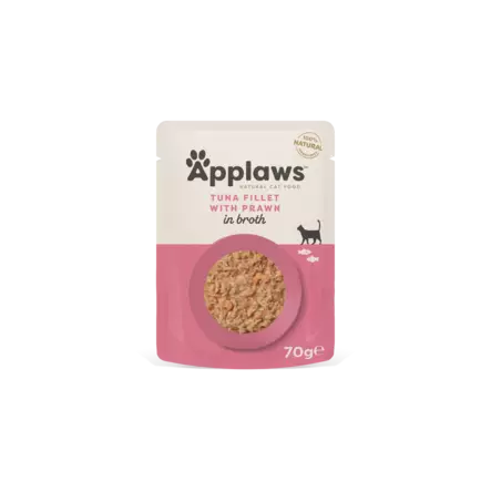 Tonnikala Katkarapu 70g pss Applaws - Aikuisten kissojen säilykkeet - 003763 - 2