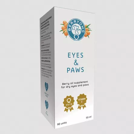 Tyrniöljy Eyes & Paws 50ml BerryOMG - Koiran ravintoöljyt - 057233 - 2
