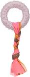 Kumirengas Puppy Love köydellä taupe 17x7,3cm Flamingo - Koiran keppi-, rengas- ja noutolelut - 039323 - 1