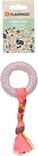 Kumirengas Puppy Love köydellä taupe 17x7,3cm Flamingo - Koiran keppi-, rengas- ja noutolelut - 039323 - 3