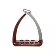 Turvajalustin Vita Steel1 bordeaux-hopea Veredus - Jalustimet ja -jalustinhihnat - 053793 - 1
