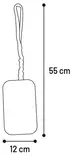 Plyyshipatukka Fauxtra Chaser joustokahvalla 55x12cm värimix Flamingo - Koiran pehmolelut - 055503 - 3