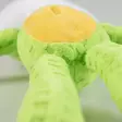 Rapiseva pehmosammakko täyttöaukolla 37x37x6cm vihreä-keltainen Duvo+ - Koiran pehmolelut - 054943 - 4