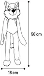 Täytteetön pehmokettu Oxo Fox 56cm oranssi Flamingo - Koiran pehmolelut - 055543 - 3