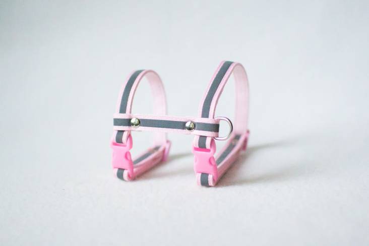 8-valjas 1-4kg vaaleanpunainen heijastava Lavellas - Pieneläinten ulkoilu ja kuljetus - 032033 - 1