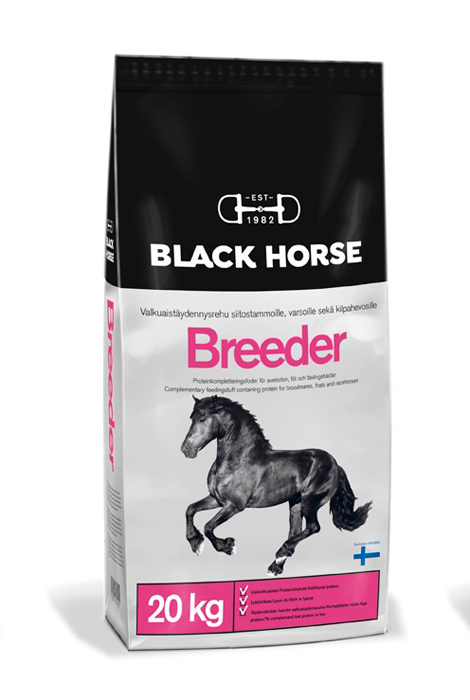 Breeder valkuaisrehu 20kg Black Horse - Täydennysrehut - 000823 - 1