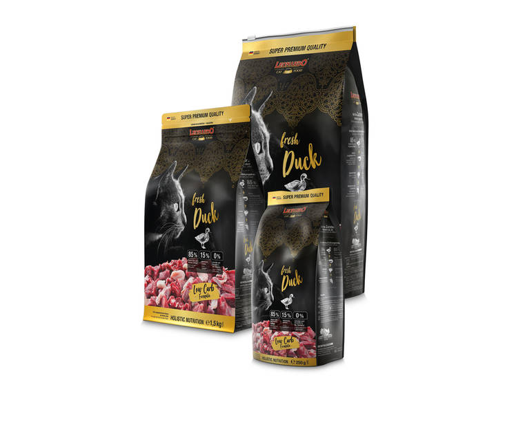 Cat Adult Duck Fresh Meat Leonardo - Kissan kuivaruoat aikuisille kissoille - 035333 - 3