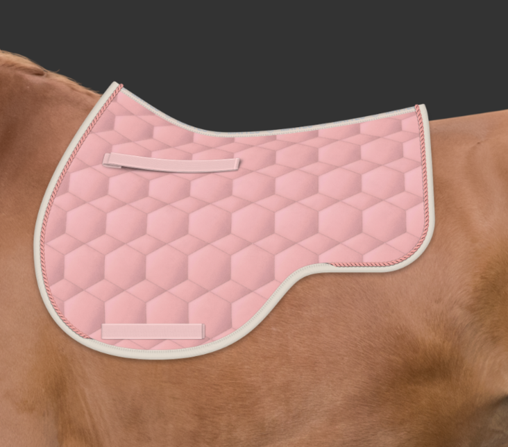 Eurofithuopa S yleimalli Quilt Sheen Blush Pink Mattes - Ratsun satulahuovat ja romaanit - 035573 - 1