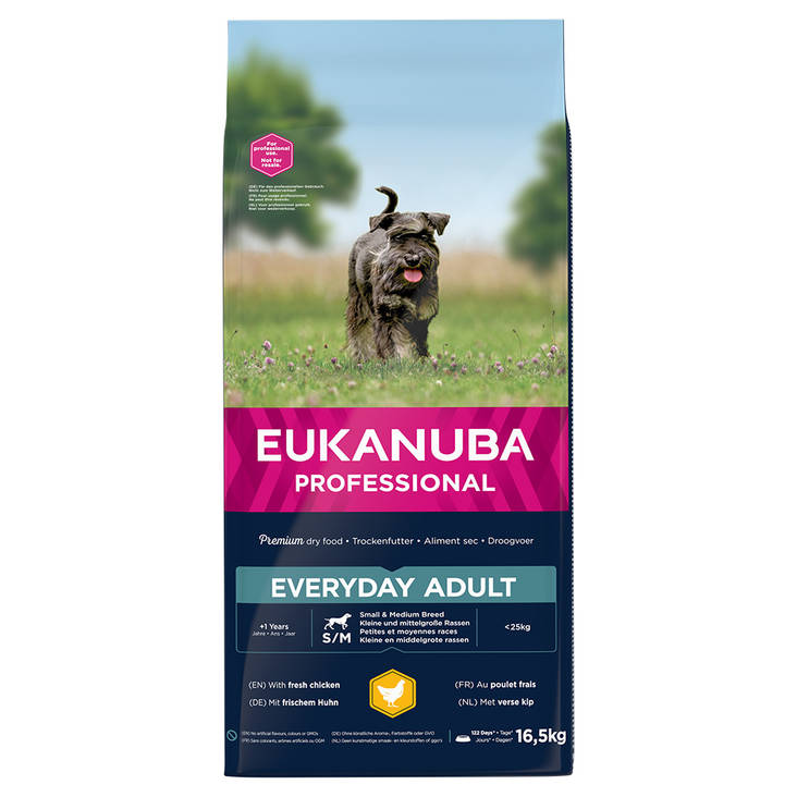 Everyday Small & Medium 16,5kg Eukanuba - Koiran kuivaruoat aikuisille koirille - 000223 - 2