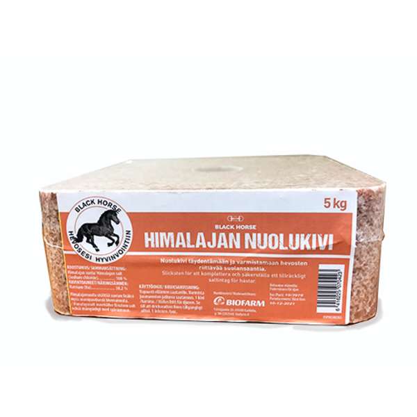 Himalajan suolakivi 5kg Black Horse - Hevosen suola ja nuolukivet - 016673 - 1