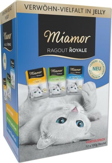 Kani Tonnikala Kana 12x100g lajitelma hyytelössä Ragout Royale Miamor - Aikuisten kissojen säilykkeet - 003633 - 2