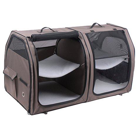 Kevythäkki Double 108x62x62cm ru/must - Kissan kevythäkit - 032183 - 1