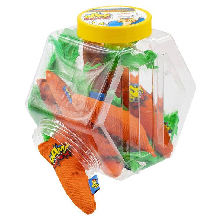 Kissanlelu Porkkana IRTO 16cm BAM!Catnip - Kissan aktivointituoksut ja erikoislelut - 037603 - 1