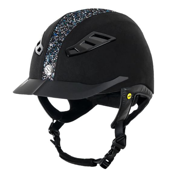 Kypärä 54-58cm EQ3 Lynx mikromokka sininen-hopea Back On Track - Ratsastuskypärät - 030223 - 1