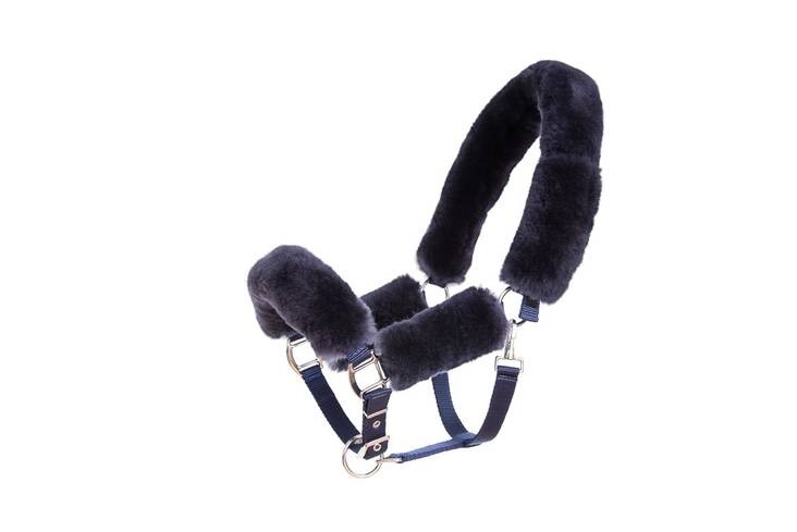 Lampaankarvariimu sininen/navy Mattes - Hevosen nylonriimut - 027193 - 1