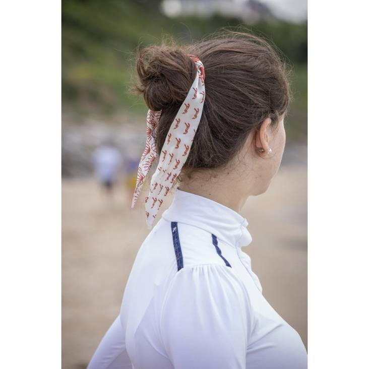 Leveä satiininauha Twilly Sofia 93x5cm vaalea Hippotonic - Ratsastajan asusteet - 037843 - 1