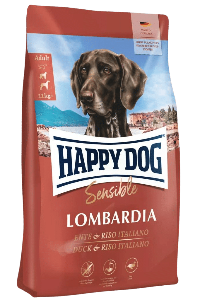 Lombardia Ankka & Riisi Sensible Happy Dog - Koiran kuivaruoat aikuisille koirille - 018733 - 2