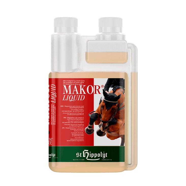 Makor Liquid 1L St Hippolyt - Hevosen kivennäiset ja vitamiinit - 036293 - 1