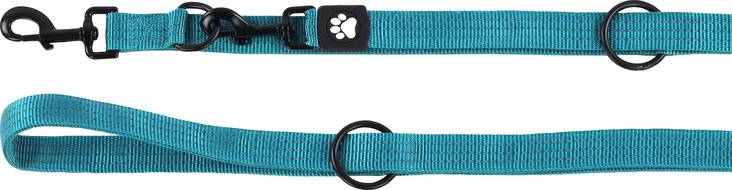 Monitoimitalutin Zorba 2,5x250cm turkoosi Flamingo - Koiran nylontaluttimet - 036363 - 1