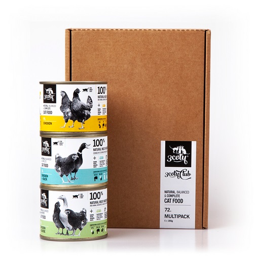 Multipack Adult 72A 6x180g 3coty - Aikuisten kissojen säilykkeet - 039433 - 1