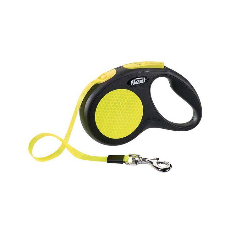 NEON S 5m max 15kg nauha keltainen Flexi - Koiran kelataluttimet - 004573 - 1