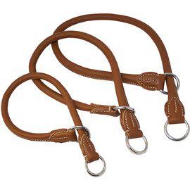 Nahkapanta pyöreä kiristävä konjac Ozami - Koiran koko kiristävät pannat - 014543 - 1