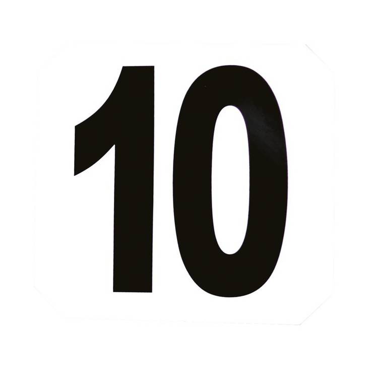 Numerotarrat 12kpl valkoinen 20x19cm Ekkia - Varusteet kentälle, ja maneesiin - 019193 - 1