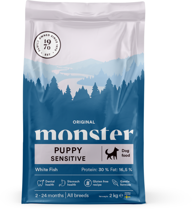 Original Puppy Sensitive White Fish monster - Kuivaruoat pennuille ja kasvatukseen - 034203 - 1