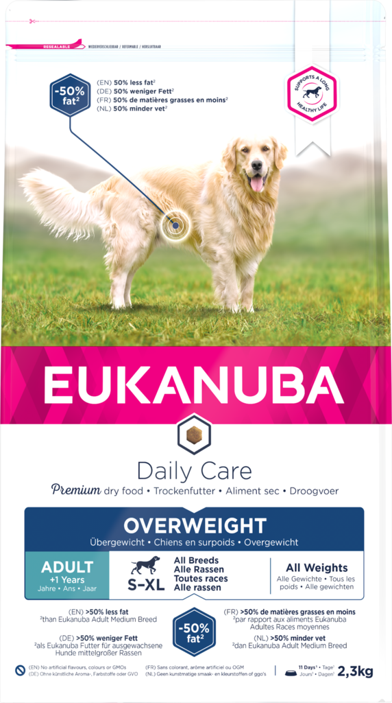 Overweight 12kg Daily Care Eukanuba - Koiran kuivaruoat aikuisille koirille - 023773 - 1