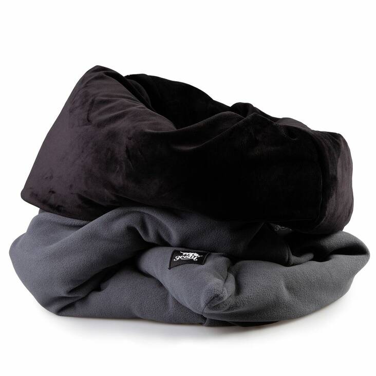 Peti Snug L 75x82cm tummanharmaa- musta 3coty - Kissan pesä-, iglu- ja riippupedit - 039443 - 1