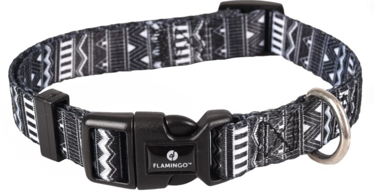 Pikalukkopanta Sadie musta-valkoinen Flamingo - Koiran pika- ja pistolukkopannat - 032583 - 1