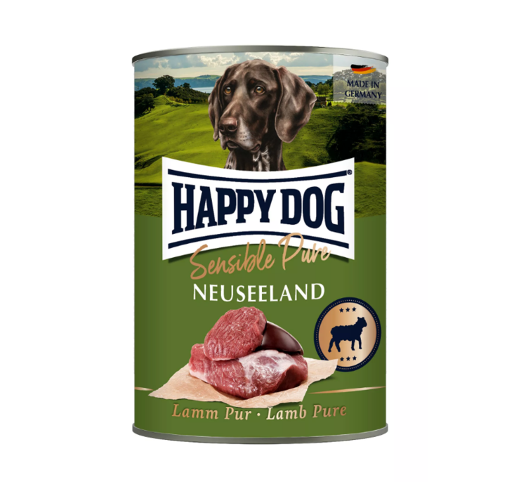 Neuseeland Lammas Sensible Pur Happy Dog - Koiran säilykkeet aikuisille koirille - 017793 - 1