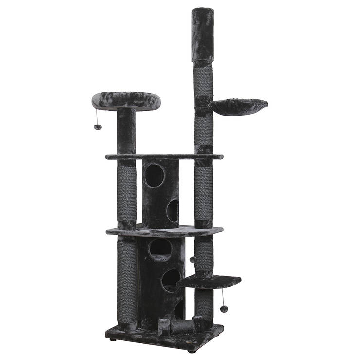 Raapimapuu La Cathedrale 260cm musta EBI - Kissan korkeat ja isot raapimapuut - 002883 - 1