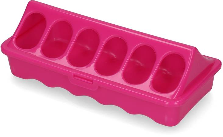 Ruokintakaukalo+kansi 20x9x6cm mix Gaun - Kotieläin lintujen ruokinta - 032083 - 1