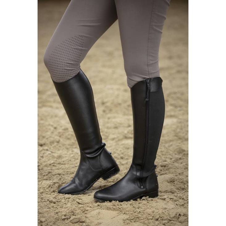 Saappaat Easyfit synthetic mustat Equitheme - Ratsastuskengät ja -saappaat - 024223 - 1