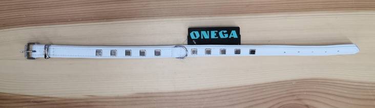 Solkipanta Paws&Bones 14mmx35cm valkoinen Onega - Koiran solkipannat - 033803 - 1