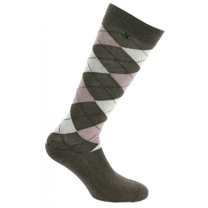 Sukat Argyle 35-38 ruskea/lila Equitheme - Ratsastajan asusteet - 029233 - 1