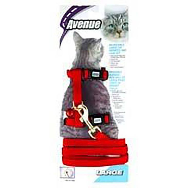 Valjassetti Avenue L kissalle punainen - Kissan valjaat - 034193 - 1