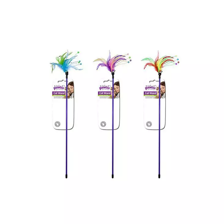 Kissanleikitin kilinä höyhen 50cm Pawise - Kissan huiskat ja onkilelut - 012383 - 1