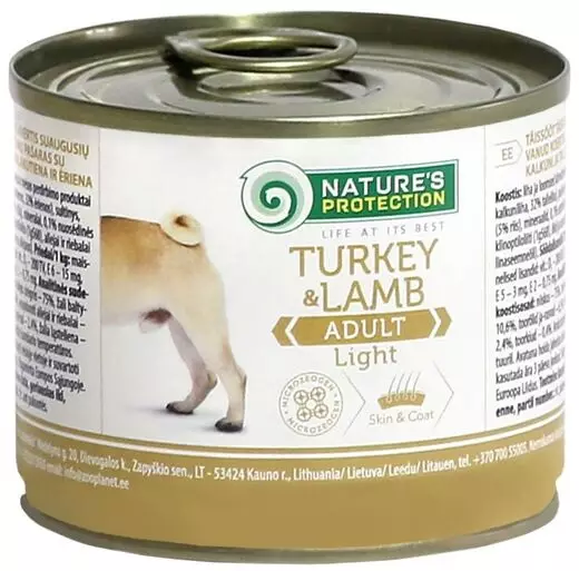 Light Kalkkuna Lammas 200g prk Nature's Protection Super Premium dog - Koiran säilykkeet aikuisille koirille - 044733 - 1