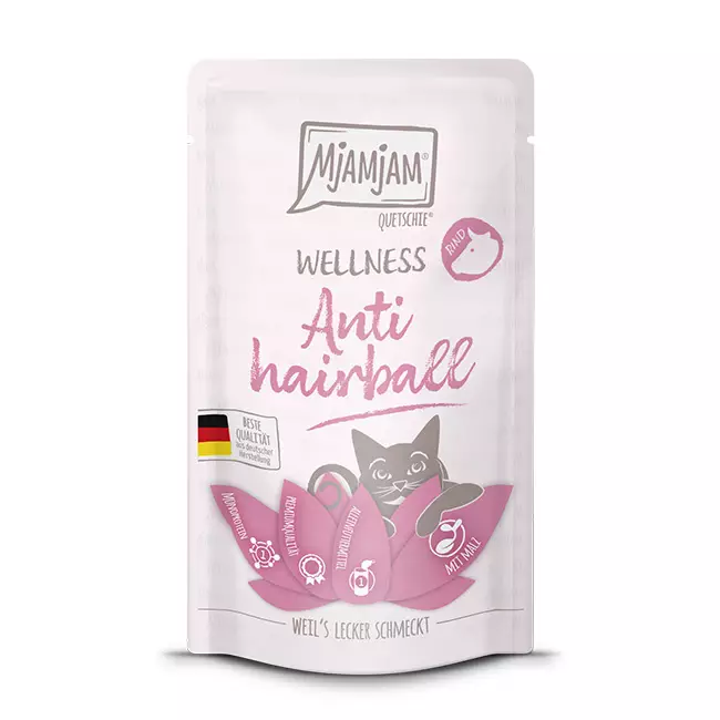 Anti hairball Mono nauta 125g Wellness MjAMjAM - Aikuisten kissojen säilykkeet - 053003 - 1