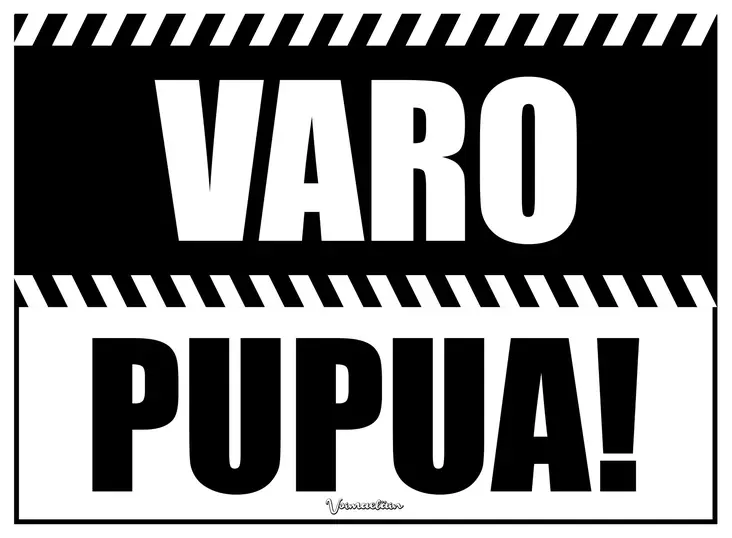 Kyltti Varo pupua! - Varoitus- ja huomiokyltit - 053593 - 1