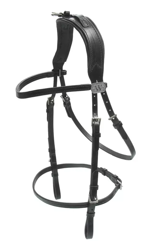 Ravisuitsi leveämpi malli nahkaa XFULL musta Wahlsten - Ravurin suitset ja turpahihnat - 054483 - 1