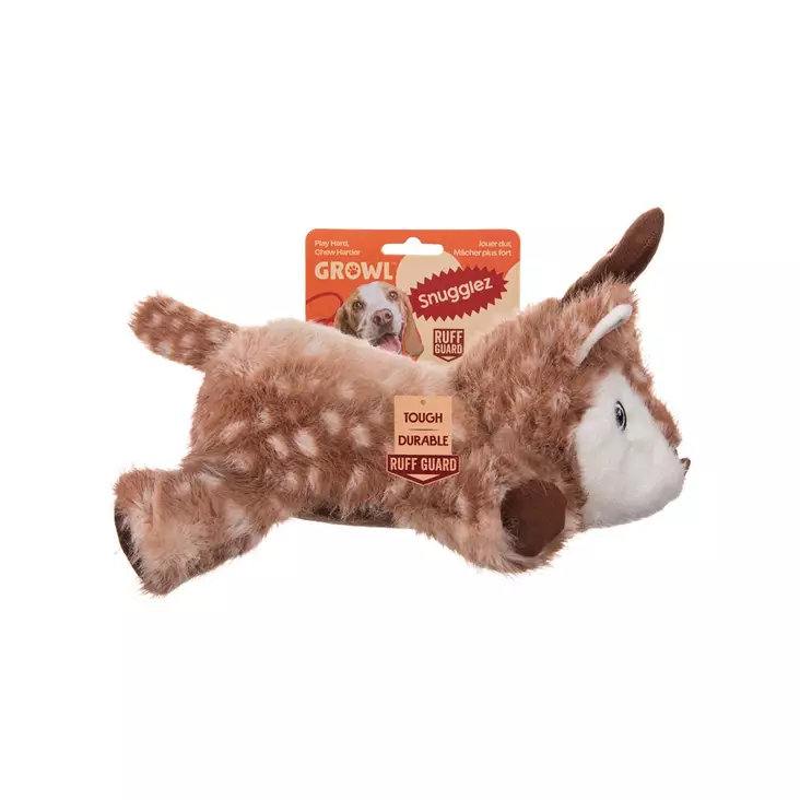 Pehmopeura Daisy The Deer 24cm ruskea Snugglez Growl - Koiran pehmolelut - 054523 - 1