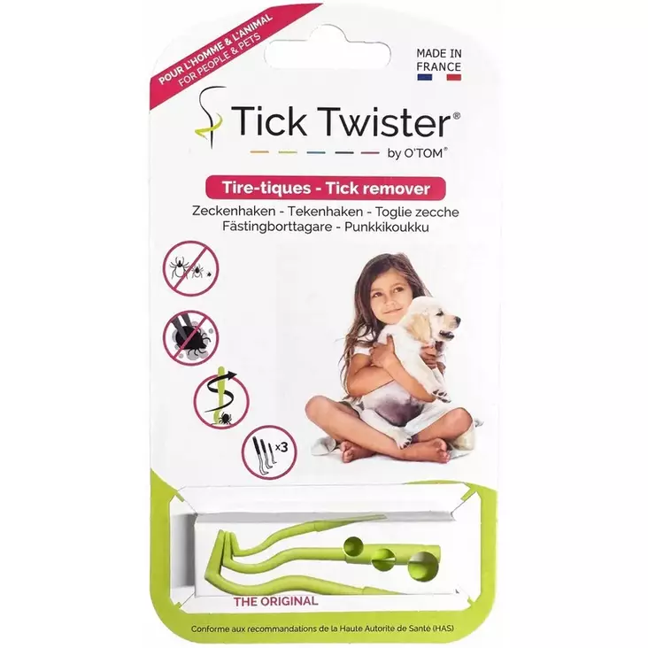 Punkinpoistajat 3kpl Tick Twister O'Tom - Koiran suojaus hyönteisiltä ja loisilta - 056353 - 1