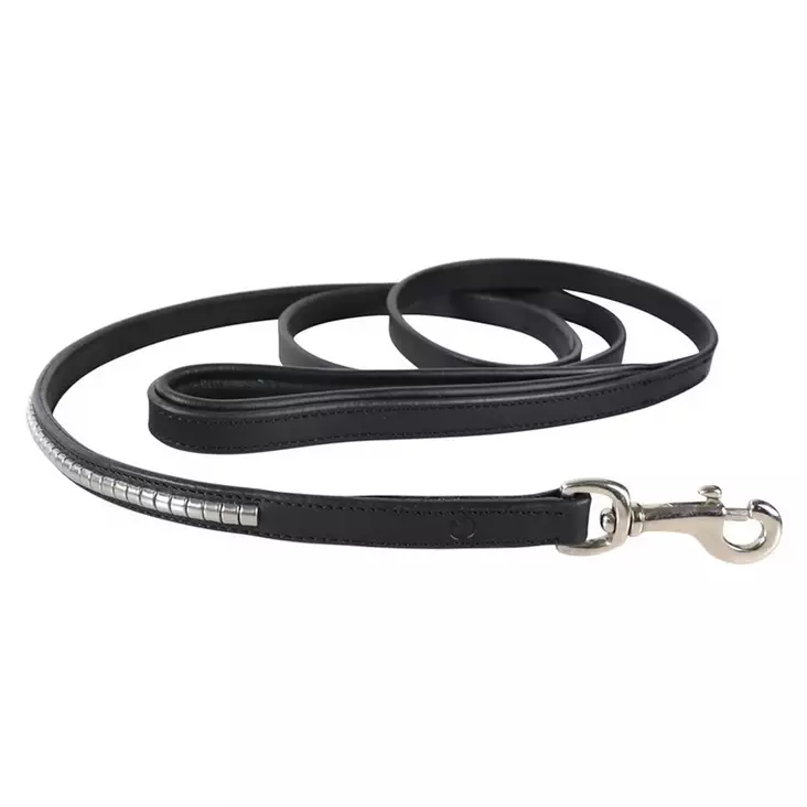 Nahkatalutin Clincher180cm musta Hansbo Sport - Koiran nahkataluttimet - 056533 - 1